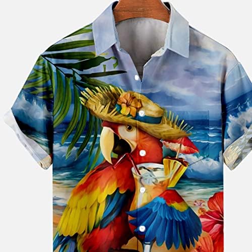 XXBR 2023 3D Ispis slikanje cvjetne havajske majice Muškarci Žene Okrenite ovratniku Vintage Street Muške majice