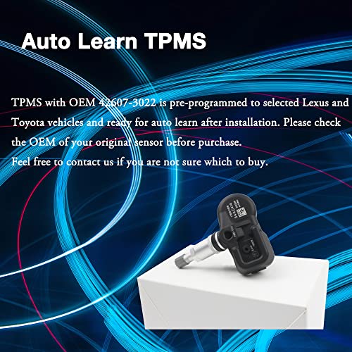 TPMS senzor, 42607-33011 315MHz senzor pritiska u gumama Kompatibilan sa Lexus CT ES GS GX je LFA LS LX RX SC Toyota Land Cruiser