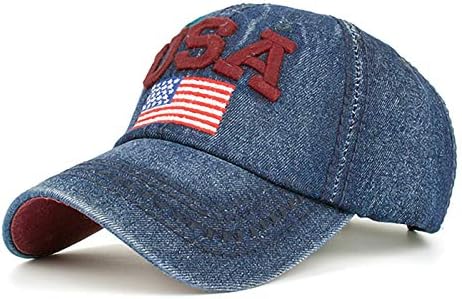 Anna-Kaci 4. jula Američke podesive vezene bejzbol kape sa američkom zastavom