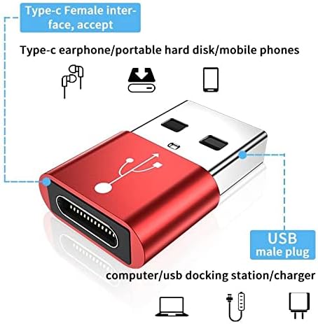 Boxwave adapter kompatibilan sa nobklon kids tablet JR-J10 - USB-A do C portchanger, USB tip-C OTG USB-a Pretvori podatke o punjenju