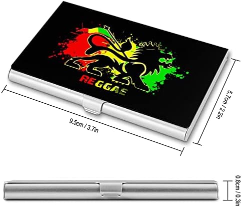 Lion Reggae Jamaica držač posjetnice metalna džepna torbica za posjetnice personalizirani novčanik za muškarce i žene