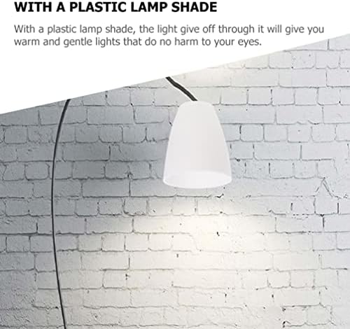 Poklopac svjetiljke VOSAREA 4pcs plastična svjetiljka za domaćinstvo za domaćinsku stol svijetli bijeli svjetiljki LED lampica lampica