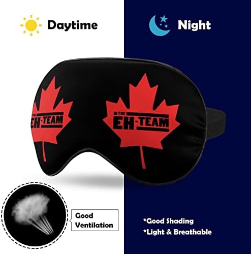Kanadski maple list eh Team za oči za spavanje zatamnjenje noćno povez sa podesivim kaišem za muškarce koje žene putuju joga nap
