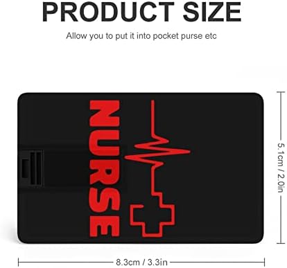Medicinska sestra HEARDBEAT Crveni križ USB Flash pogon Personalizirana kreditna kartica Pogonski memorijski stick USB ključni pokloni