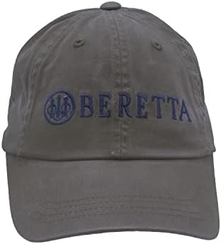 Beretta Muški podesivi pamučni keper lov na otvorenom ležerni šešir sa izvezenim logotipom Beretta Trident - jedna veličina odgovara većini