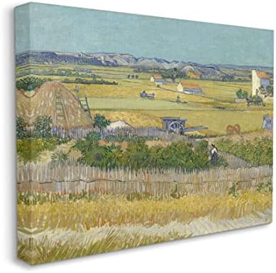 Stupell Industries Harvest Van Gogh Poljoprivredno zemljište pejzažna platna zidna umjetnost, dizajn one1000slike