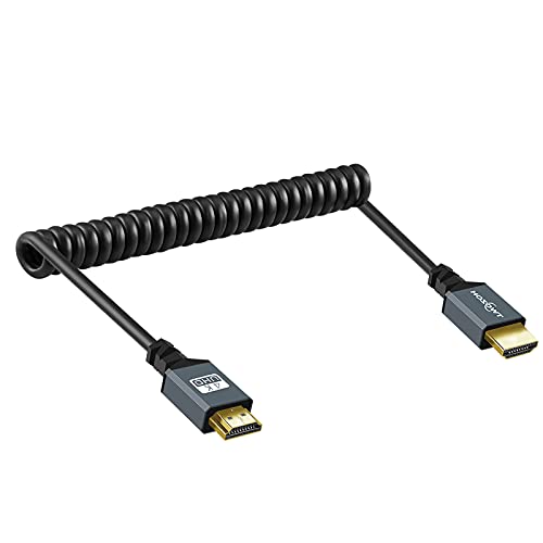 Twozoh HDMI do HDMI namotani kabl, 4k HDMI namotani kabl,namotani HDMI Produžni kabl za podršku 3D, 4K UHD, 1080p, HDMI 2.0 a 2.0