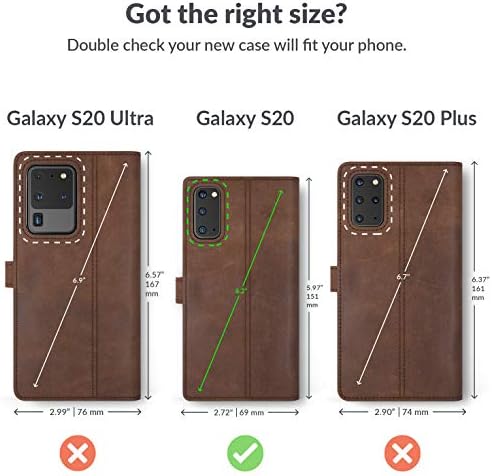 Snakehive Samsung Galaxy S20 Vintage Wallet / / torbica za telefon od prave kože / | prava koža sa postoljem za gledanje & 3 držač