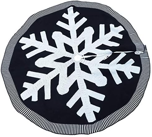 Toyandona pletena suknja za božićno drva mat ukras snježne pahulje prediva Knez Xmas Odmor ukrasnog drveća Dno mat za odmor u zatvorenom