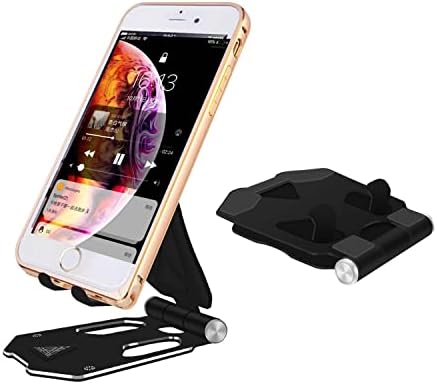 SCTEWELL Mobile Holder, potpuno sklopivi i podesivi držač za mobilni telefon kompatibilan je s telefonom 11 Pro XS XS max XR x 8, iPad mini, tablet i svim mobilnim telefonima (crna)