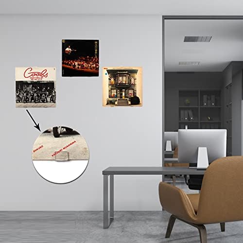 Wanlian Vinyl Record Wall Mount, Držač za snimanje akrilnog albuma za svakodnevni LP Slušanje, plutajuća akrilna zidna polica, vinil
