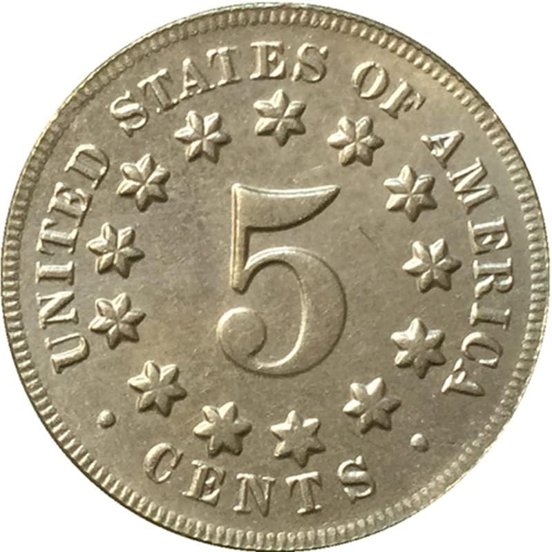 20,5mm1875 Američki nikl kovanica Nickel napravio kovanice antički zanati inozemne kovanice