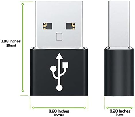 USB-C ženka za USB mužjak Brzi adapter kompatibilan sa vašim Google Pixel 4 za punjač, ​​sinkronizaciju, OTG uređaje poput tastature,