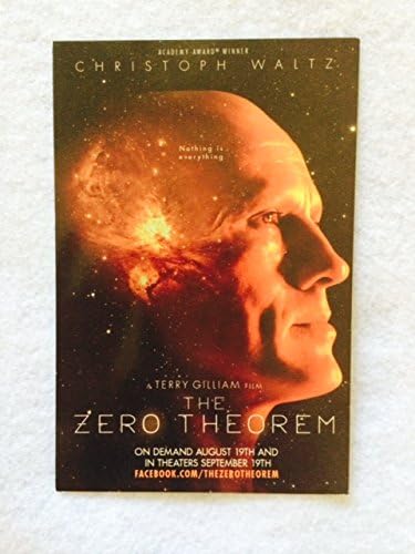 The Nulta Teorem - Originalni filmski poster 4 X6 MINT 2014 Terry Gilliam
