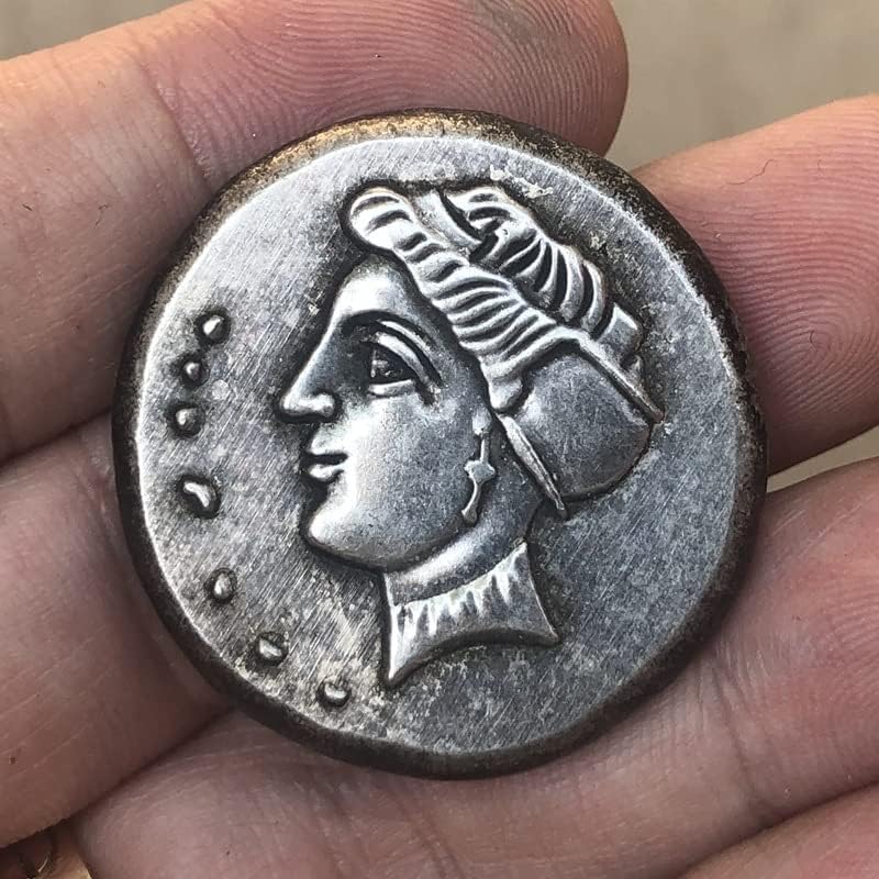 Grčki novčići mesingani srebrni antički obrtni obrtni prigodni novčići nepravilne veličine klase 110