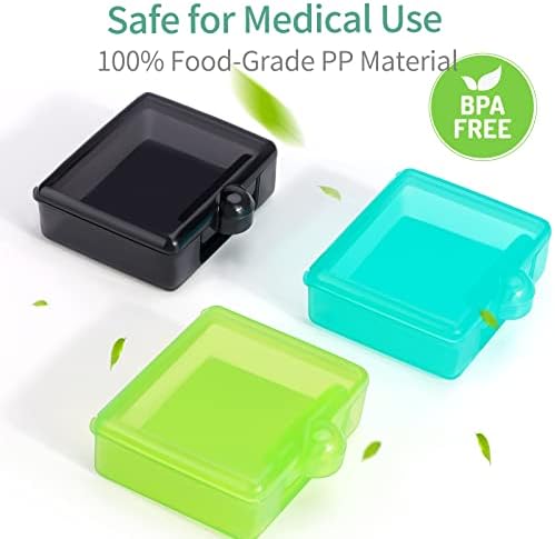 Mala kutija za pilule , kvadratna kutija za pilule prenosiva za džepnu torbicu putni kontejner za skladištenje lijekova za tablete