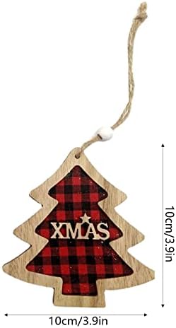 Pearl Bead Garland Božićni novi Božićni proizvod Creative Pismo Drvena božićna zvijezda Božićno drvce Mali privjesak Božićni drv