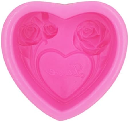 Longzang Love Rose kalup S375 Art Silikonski sapun za zanat DIY ručno izrađene kalupe za svijeće