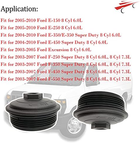 U redu poklopac filtra motornog goriva za 2003-2007 FORD F-250 F-350 F-450 F-550 Super Duty 6.0l 7.3l 3C3Z9G270AA