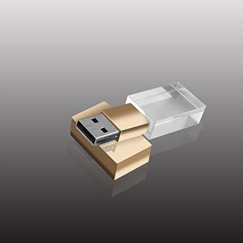Flash Drive 8GB Crystal Prozirni pravokutnik originalni LED lampica vodootporni USB pogon thumb pogon USB stick memorijski stick USB