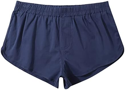 BMISEGM muške bokserske kratke hlače Muške ljetne hlače od pune boje Elastična opsega labavi brzi suhi povremeni sportovi koji rade ravno