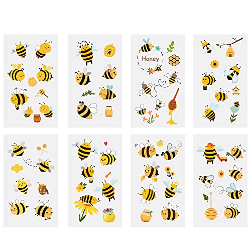 24 listova bumble pčele privremene tetovaže, rođendanski ukrasi pčelinje stranke Favori