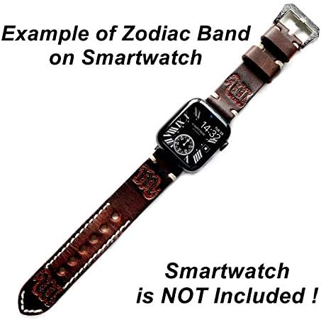 Scorpio zodijački opseg kompatibilan sa Apple Watch Ultra 8 7 6 SE 5 4 3 2 1 Serija 38mm 40mm 41mm 42mm 44mm 45mm 49mm Kožni reljefni