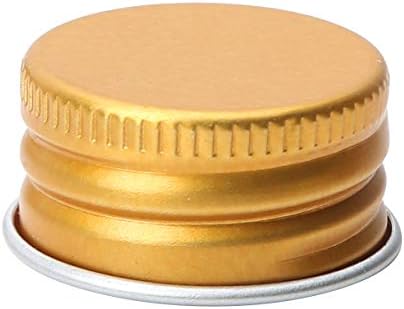 Freebily 50pcs male premium aluminijumske navodne kapice poklopce Zamjene za borosilikat staklene boce zlato 24mm