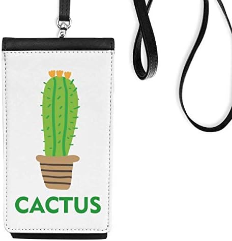 Zeleni kaktus sakulentori za sukulenti telefona novčanik torbica Viseća mobilne torbice Crni džep