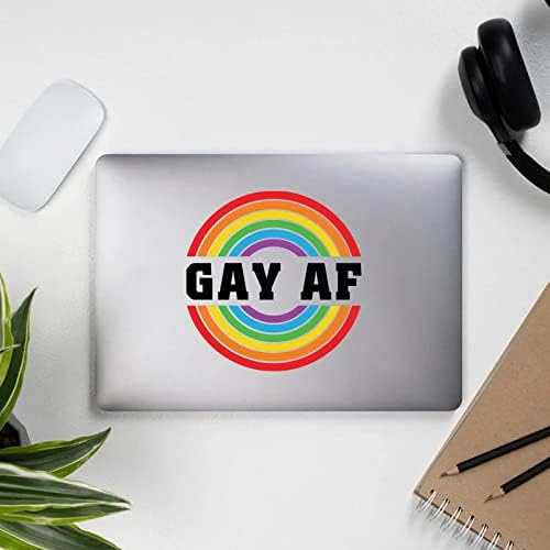 Gay AF Rainbow Naljepnice za ponos LESBIAN Pride LGBTQ Rainbow Podrška za laptop naljepnice za laptop naljepnice za laptop naljepnice