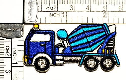 Kleenplus Mini cementni teški kamion Crtić zakrpa Građevinski kamion naljepnica zanatske zakrpe uradi sam aplikacija vezeno šivanje gvožđe na amblemu zakrpa Odjeća kostim dodatak šivanje