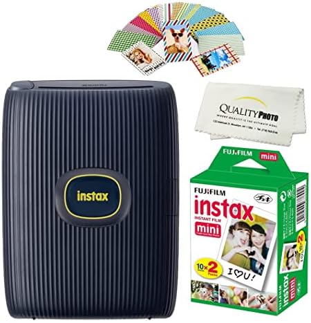 Fujifilm Instax Mini Link 2 Smartphone Printer Plus Fujifilm Instax Mini Filmovi 20 Paket. Plus Naljepnice. Bonus Univerzalna Tkanina