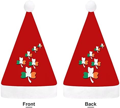 Irska Zastava Shamrock Božićni šešir Santa kape Božić Tree dekoracije Holiday Decor pokloni za odrasle žene Family Men