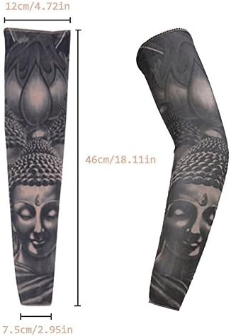 Lažne privremene rupske ruke za tetoviranje naklonjene rukave na rukavu za sunčanje prikrivanje čarapa za ruke čarape Tribal, Tiger,