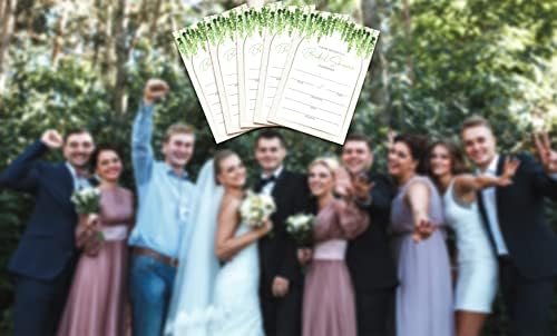 Pozivnice za mladenke sa kovertama - zelenilo poziva za vjenčanje, angažman, tuševe, zabave i prijemanje - 25 karata i 25 koverti