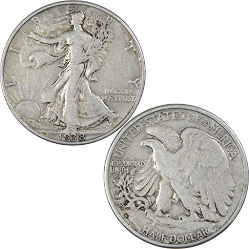 1938. D Liberty Hought dolar F Fine 90% srebrna 50c SKU: IPC2447