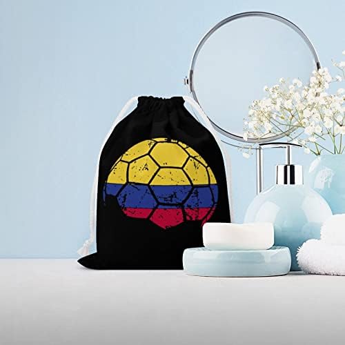 Kolumbijska zastava Fudbal platnene točke za pohranu za višekratnu gužvu za brvnara Torba za torbu za kućnu kuću