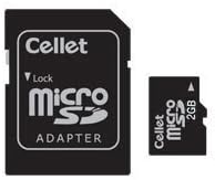 Cellet 2GB MicroSD za Motorola GLEAM+ Smartphone prilagođene flash memorije, velike brzine prijenosa, plug and play, sa pune veličine