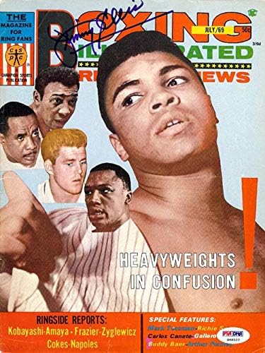 Jimmy Ellis autographed Boxing Illustrated Magazine Cover PSA / DNK S48522 - Boxing magazini sa autogramom