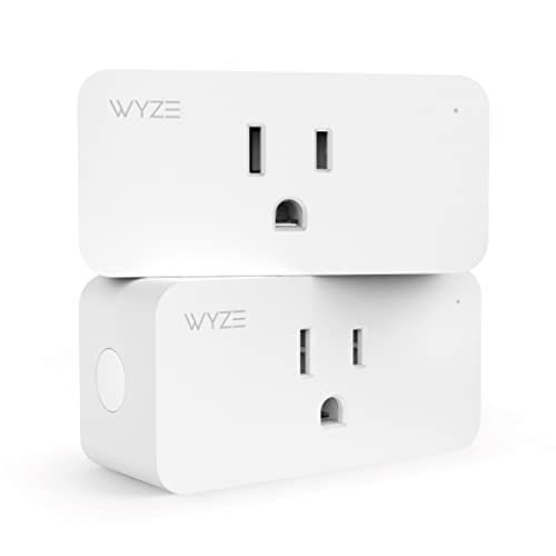 Wyze Plug, 2.4 GHz WiFi Smart Plug, kompatibilan sa Alexa, Google Assistant, IFTTT, nije potrebno čvorište, dva paketa, Bijela & amp;