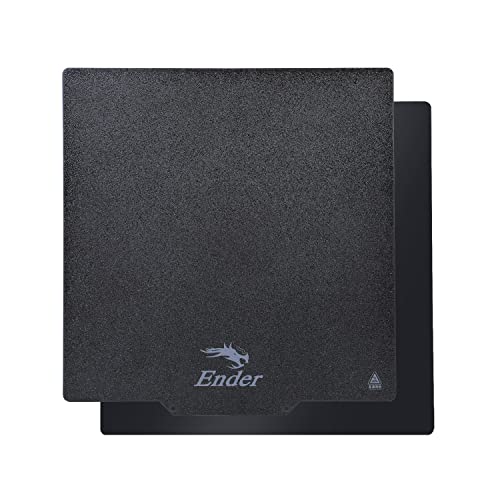 Crna pei magnetska fleksibilna čelična ploča 235x235x0,4 mm, odlično prijanjanje, jednostavno uklanjanje modela, praškasta ploča za Ender 3 / Ender 3 Pro / Ender 3s / Ender 3 V2 / Ender 5