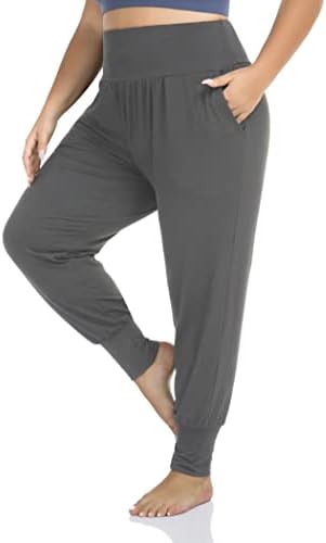 Zerdocean ženske plus veličine casual joga joggers udobne lounge hlače sa džepovima