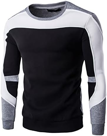 Pulover Duks kontrastne boje za muškarce prugasta atletska košulja jesen zima Sport na otvorenom Tops labav udoban pulover džemper