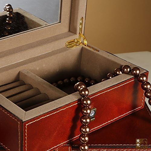Wodeshijie kože klasične kutije za crvene nakit-a