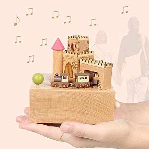 Xjjzs Music Box Wood Music Box, Music Box Ručna ručna muzička kutija Play Tunes Graved Crrentsed drvske glazbeno rođendan Pokloni