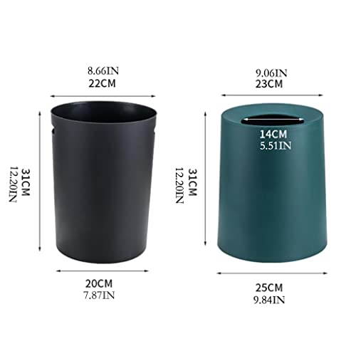 Ditudo kante za smeće kanta za smeće kanta za smeće kante za smeće za domaćinstvo moderne lake kante za smeće bez poklopca recikliranje velikog kapaciteta / crveno