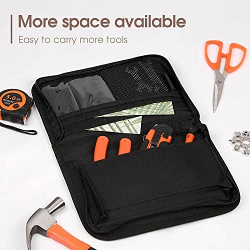 Jebi se Alien Bi-Fold Alat za držač za držač džepne multifunkcijske tkanine prekrivene torbe za alat Zip oko novčanika
