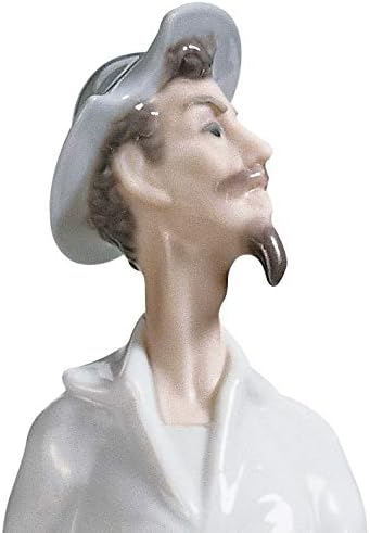 LLADRÓ Don Kihot stoji Figurica. Porculan Don Kihotska figura.