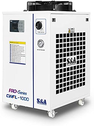 1000an industrijski vodeni hladnjak i CW-FL-1000an industrijski hladnjak za hlađenje 1000W vlakna lasera, sa dvostrukim digitalnim regulatorom temperature AC 1P 220V