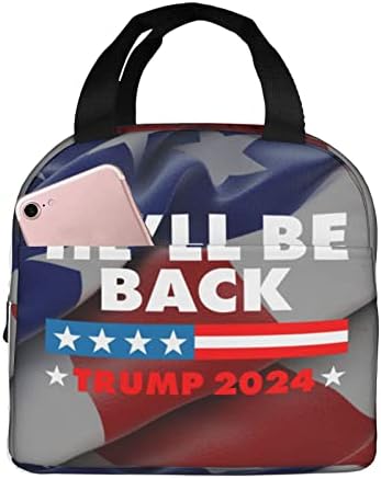 Swpwab će se vratiti Trump 2024 prenosiva folija za višekratnu upotrebu za zgusnuta bento vrećica za muškarce i žene